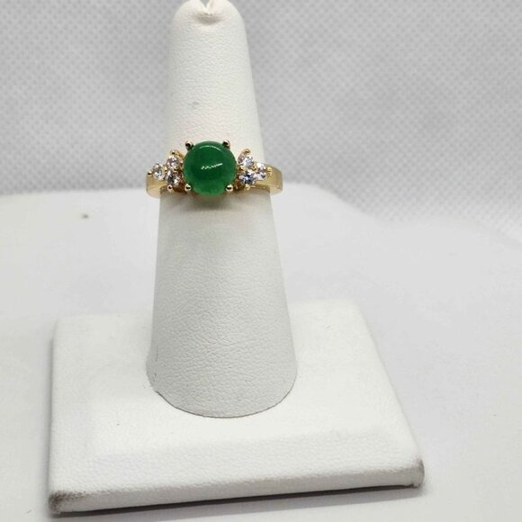 Brand NEW   Round JADE  Ring - Picture 4 of 4